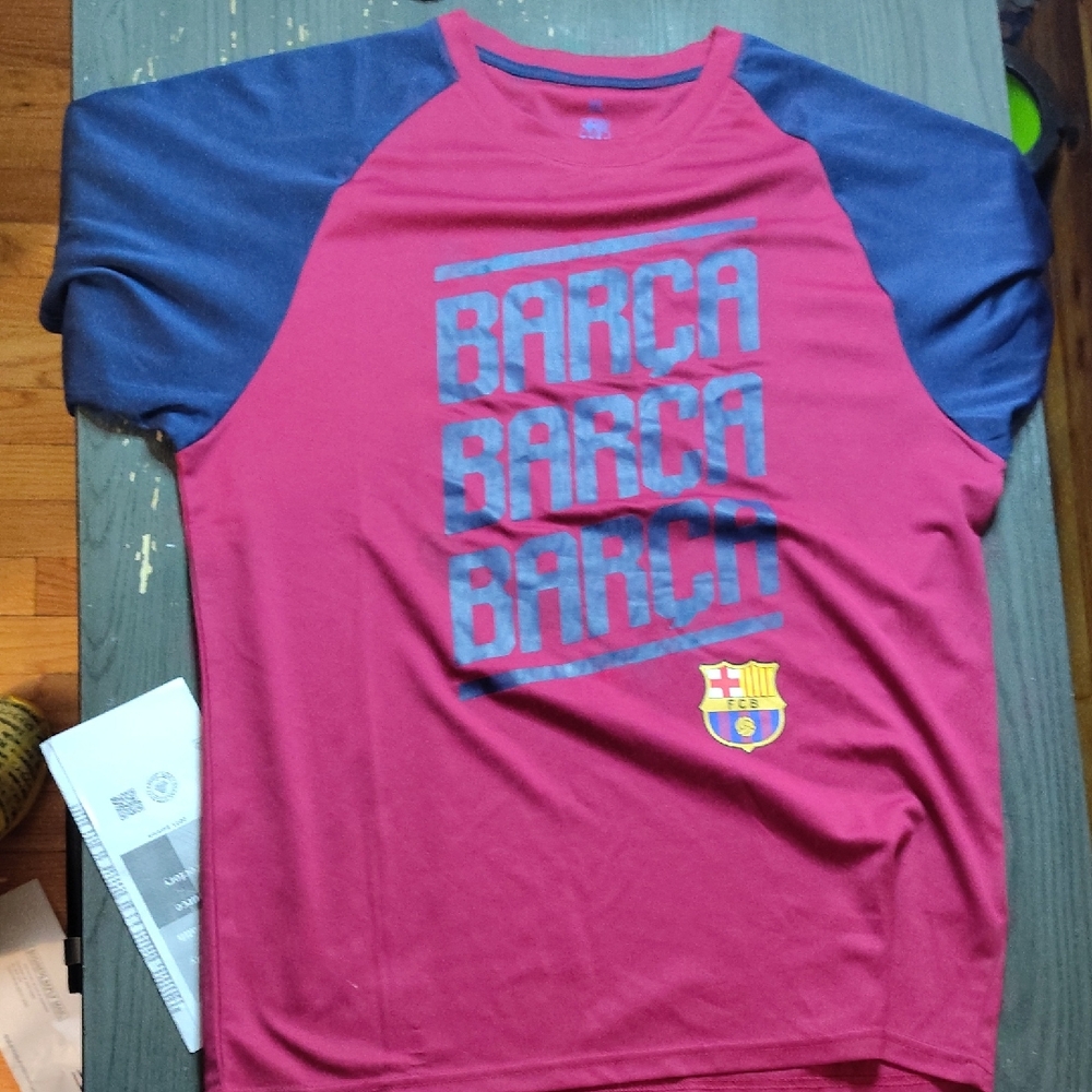 Barça Kids Graphic T-Shirt - Red and Blue